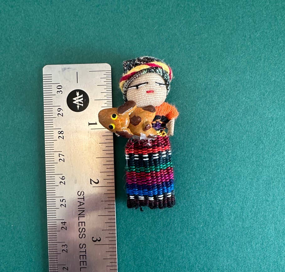 Worry Doll- Dog (Made by hand in Guatemala)- Fair Trade