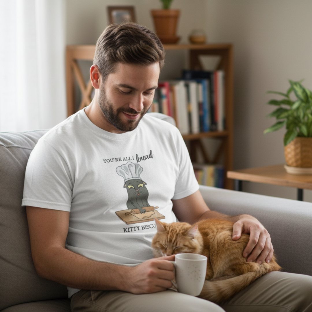 ๐๐ฑ Kitty Biscuit Co, Funny Kneading Bakery Cat Tee