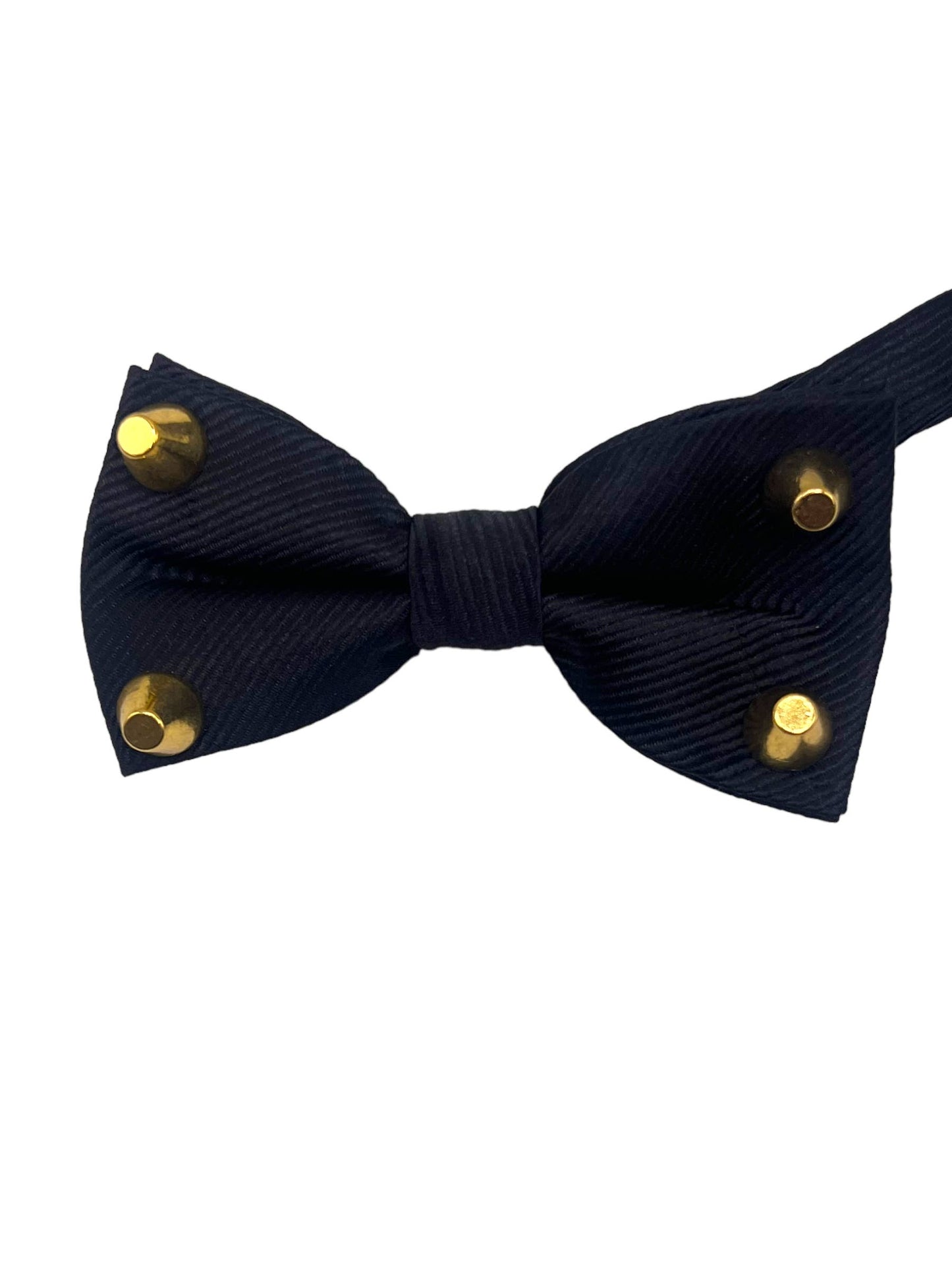 Dapper Satin Stud & Rhinestone Bowtie