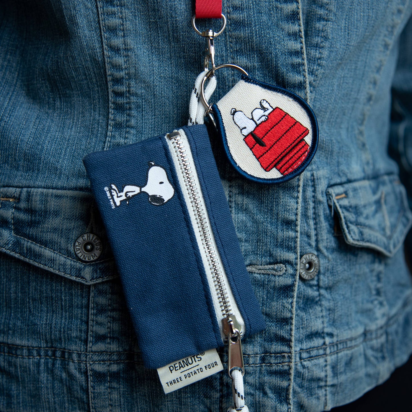 3P4 x Peanuts® - Snoopy Classic Lanyard Zip Wallet