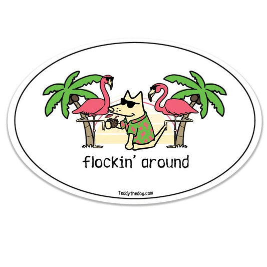Flockin Around Vehicle Magnet