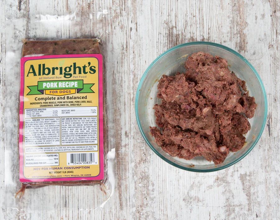 Pork Complete - Albright's Raw Recipe for Dogs