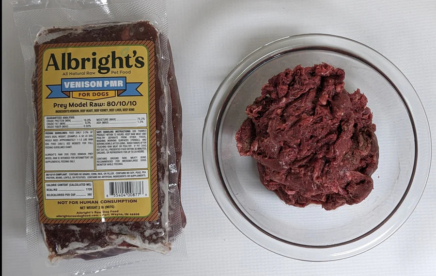 🥩🐾 Venison Prey Model Raw for Dogs & Cats – Albright’s Raw Dog Food 🌿🦌