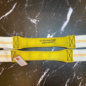 Dual-Handle Recycled Fire-Hose Tug of War Dog Toy