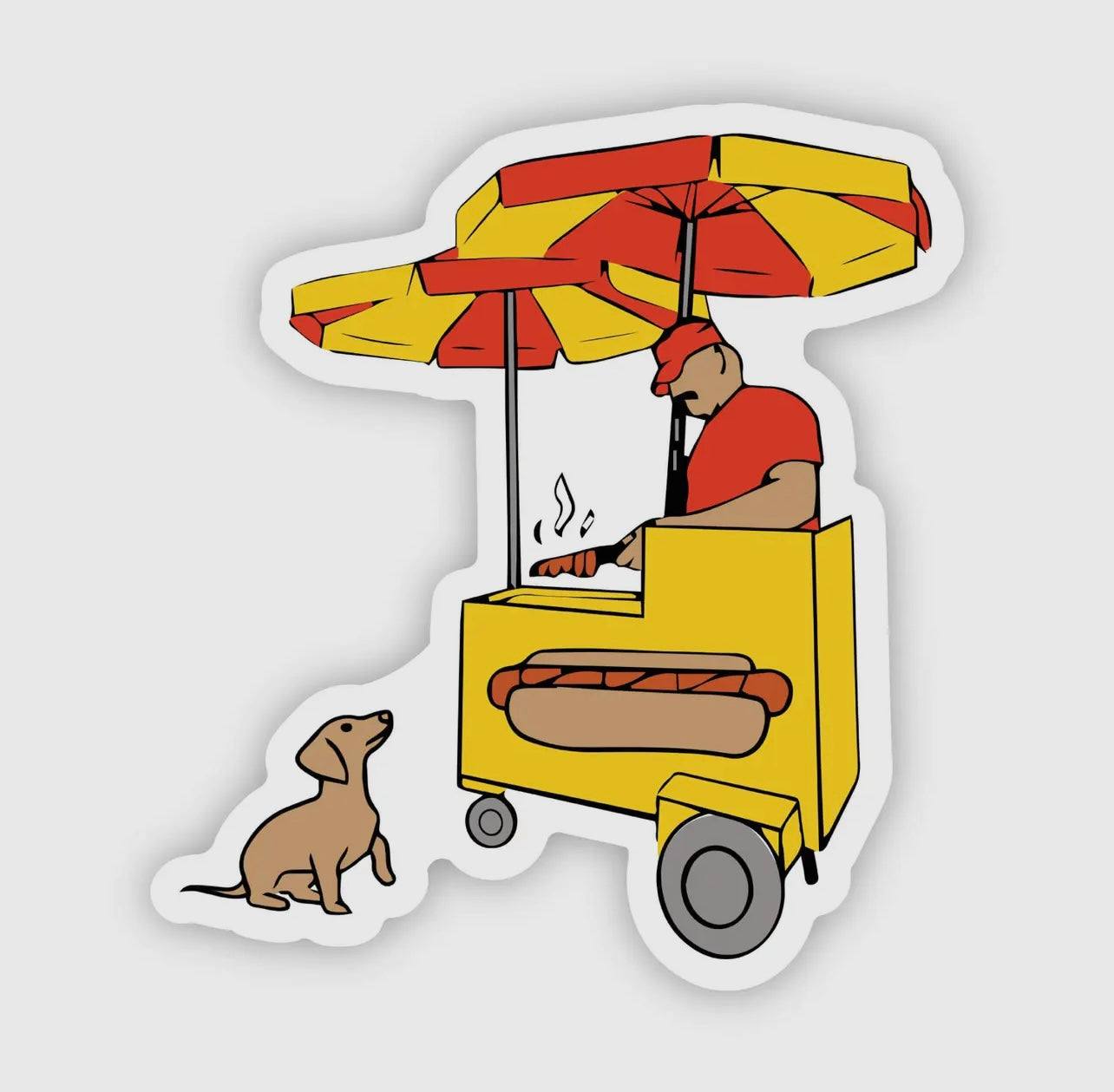 Ny Hot Dog Stand Sticker