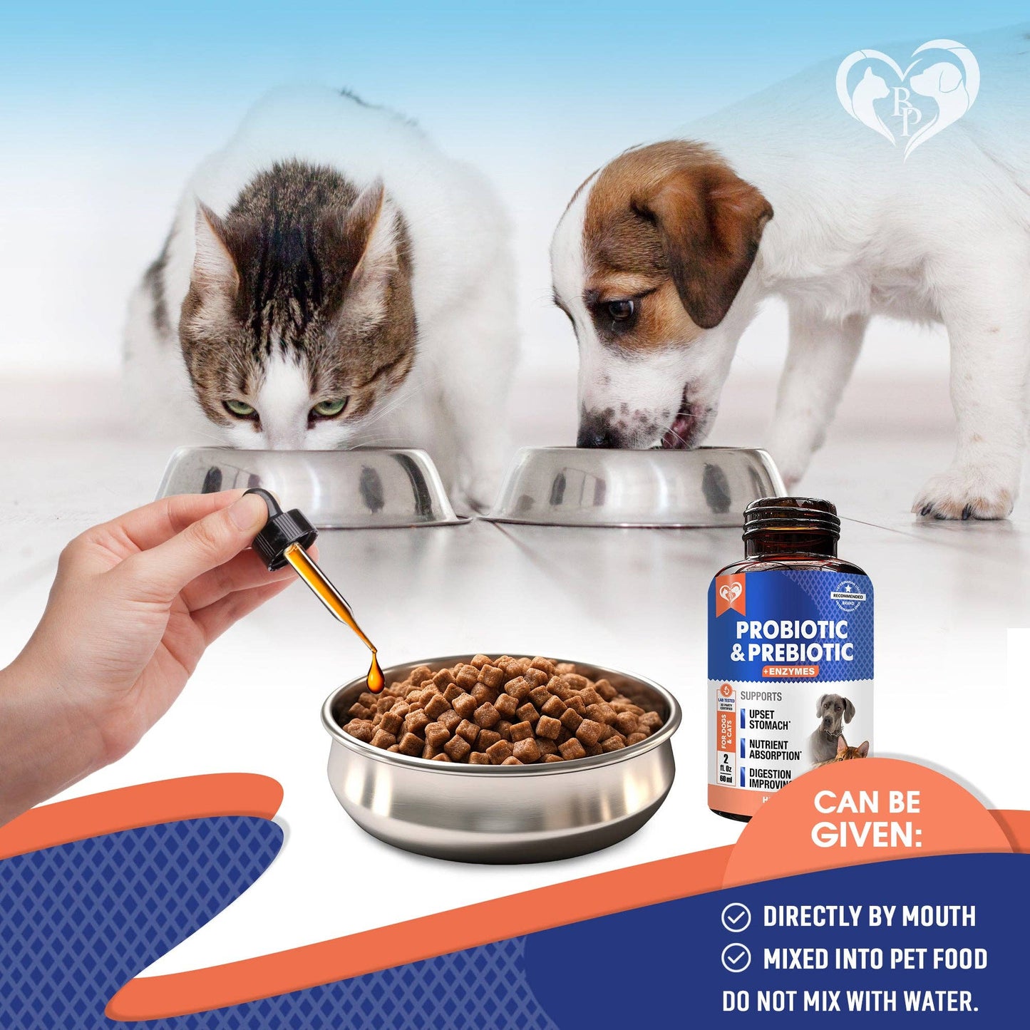 🦠🐾 Holistic Probiotic + Prebiotic Liquid Supplement for Dogs & Cats