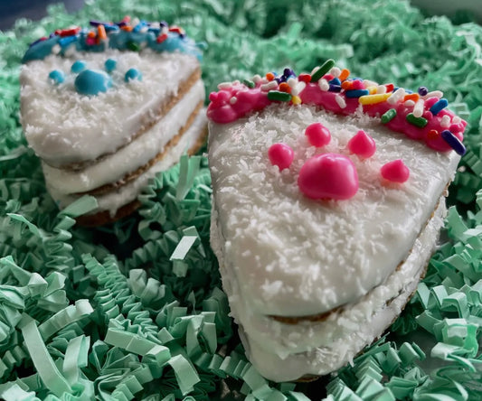 Birthday Pawty Cake Slices Dog Treats