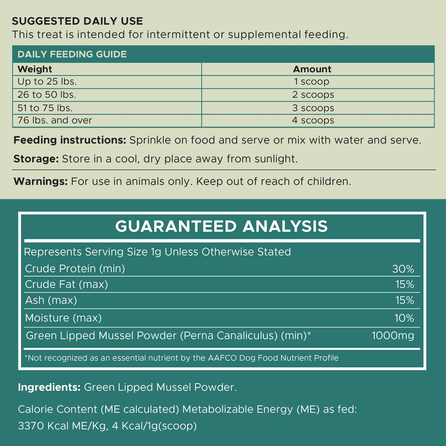 🦪🐾 Green-Lipped Mussel (GLM) Powder for Dogs – Joint Support Superfood