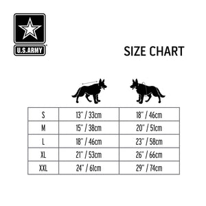 US Army Dog Raincoat - Camo