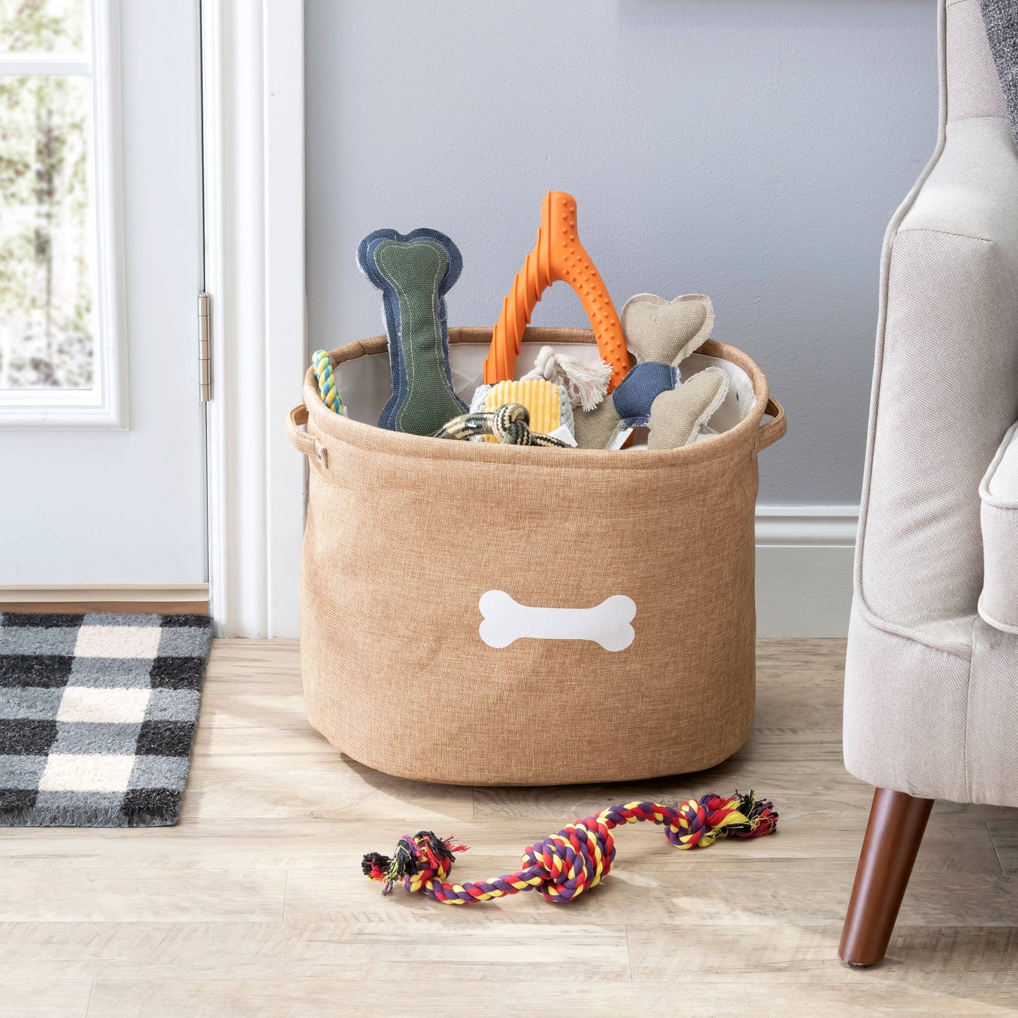 Capri Tan Pet Toy Storage