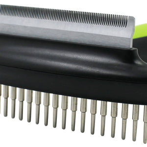 Pet Life ® Flex Series 2-in-1 Dual-Sided Grooming Pet Rake