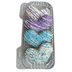 ❄️💙 Gourmet Cookies – 3" Jumbo Heart Dog Treat (4 Pack)