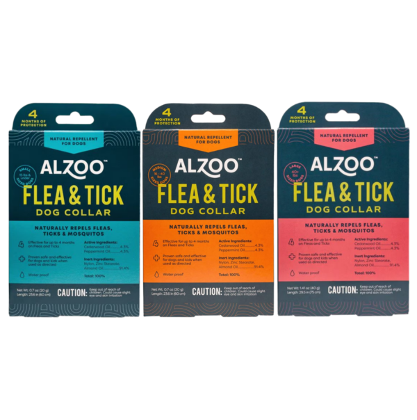 ALZOO PLANT-BASED FLEA & TICK COLLAR FORMEDIUM DOGS