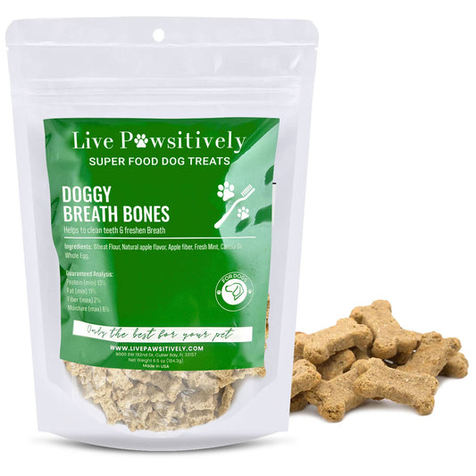 Doggy Breath Bones, Dog treats for better Breath