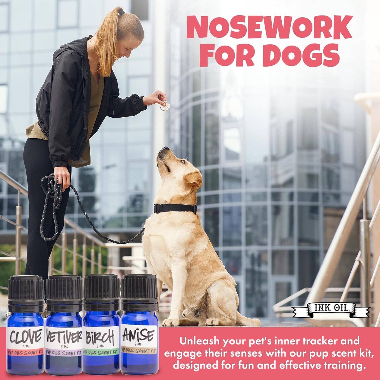 🐶👃 Pup Oils Beginner Scent Work Starter Kit – Portable Nose Work Training Set