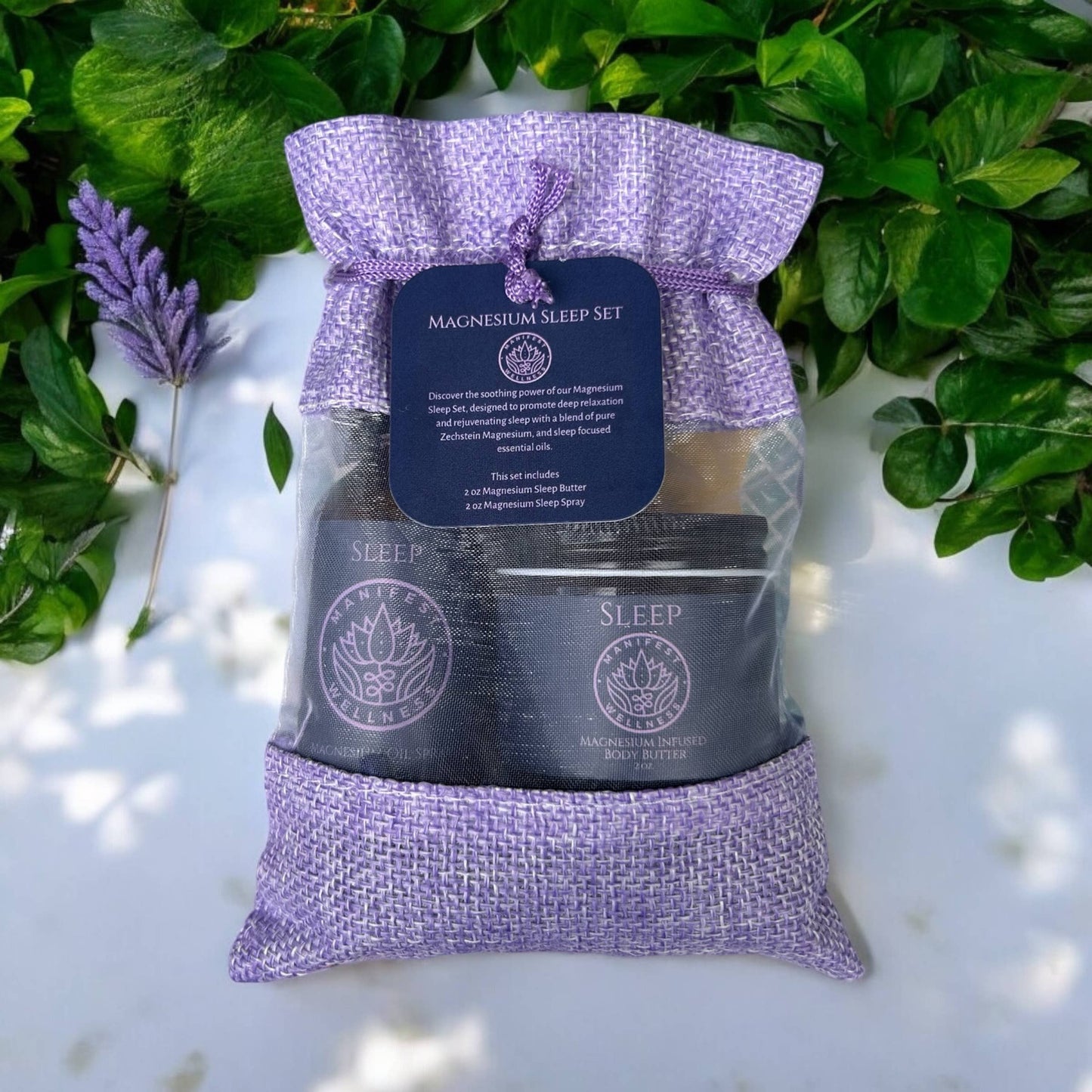 🌿🌙 Magnesium Sleep Set with Magnesium Infused Body Butter & Oil