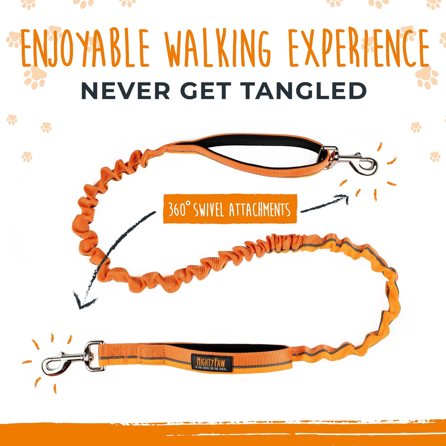 🏃♂️ Mighty Paw Hands-Free Bungee Leash Set 2.0