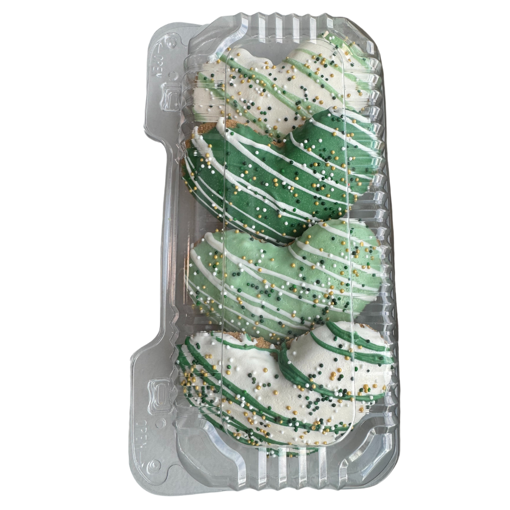 🍀💚 Gourmet Cookies – 3" Jumbo Heart Saint Patrick’s Day Dog Treat