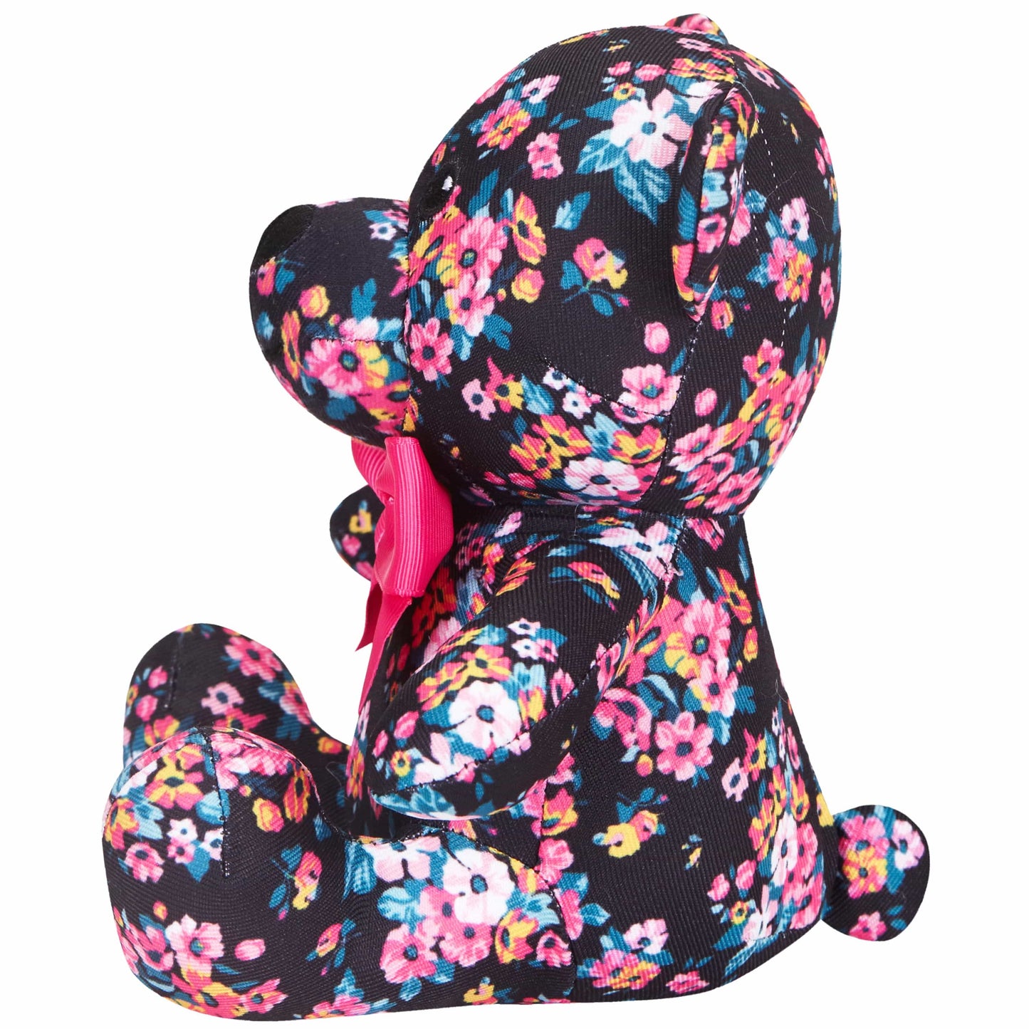 3 Colors, 6" Made Well Floral Print Bear Dog Toy