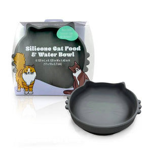 P.T. Supply Co. Cat Shaped Silicone Pet Bowl