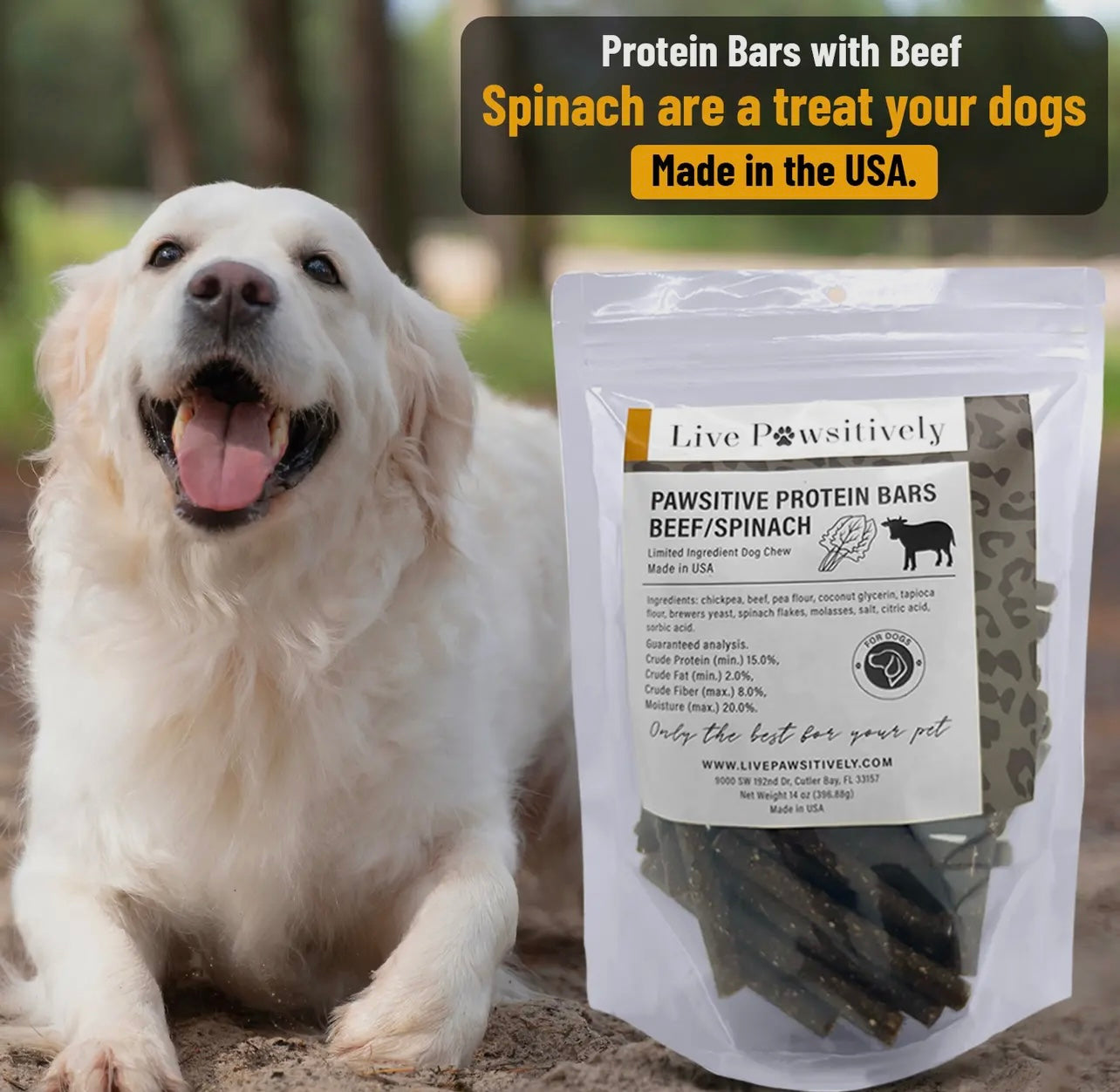 Beef and Spinach Protein Bars For Dogs