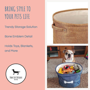 Capri Grey Pet Toy Storage