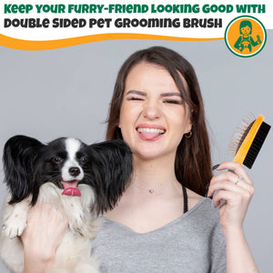 Double-Sided Pet Grooming Brush