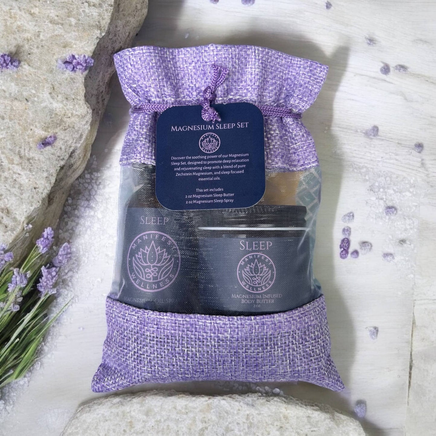 🌿🌙 Magnesium Sleep Set with Magnesium Infused Body Butter & Oil