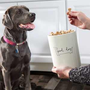 Good Dog Ceramic Treat Jar