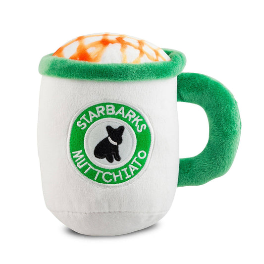 ☕🐶Starbarks Muttchiato Toy Squeaker Dog Toy