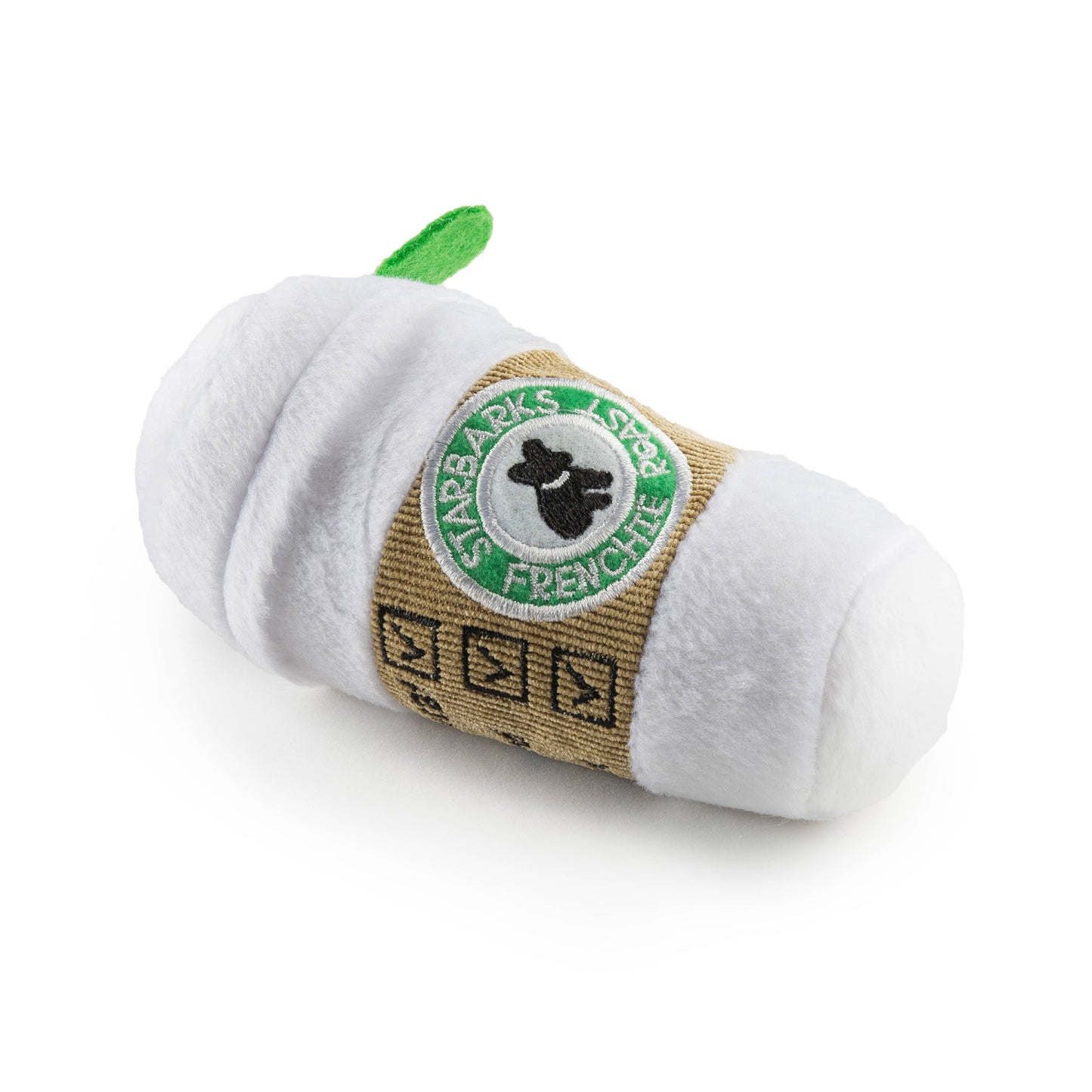 🐾🤎Starbarks Coffee Cup W/ Lid Squeaker Dog Toy