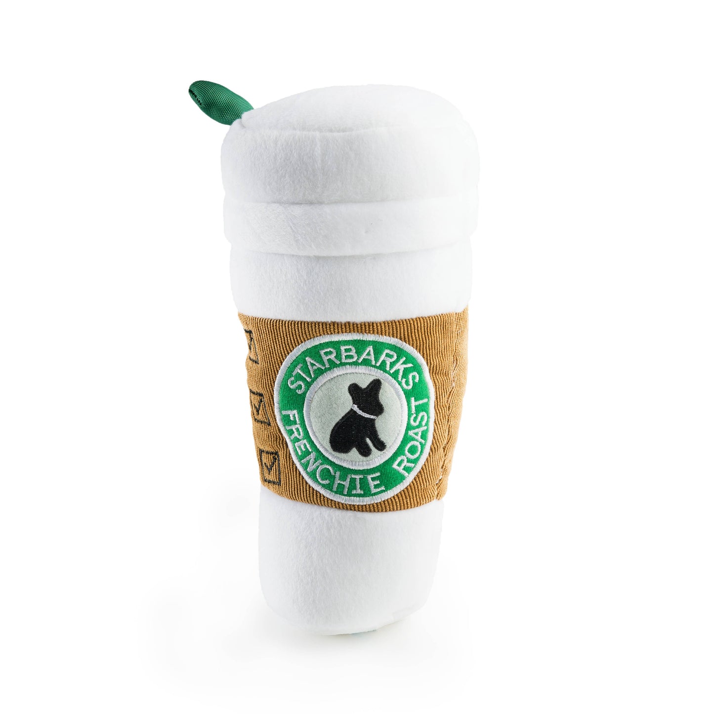 🐾🤎Starbarks Coffee Cup W/ Lid Squeaker Dog Toy