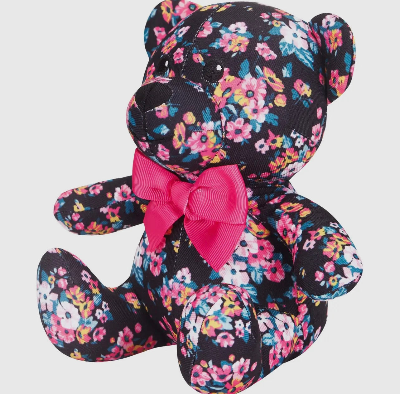 6" Made Well Floral Print Bear Dog Toy