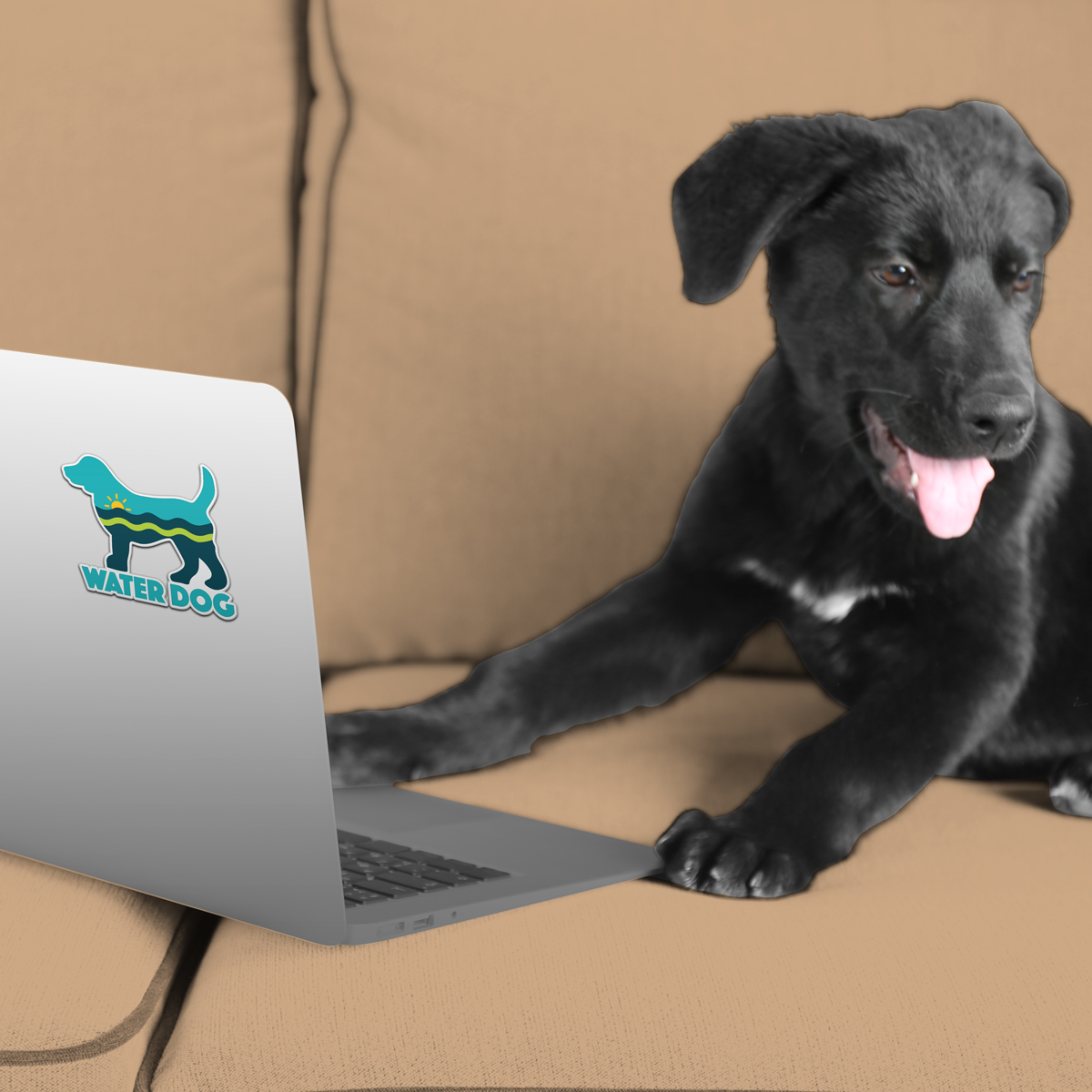 3" Sticker - Water Dog