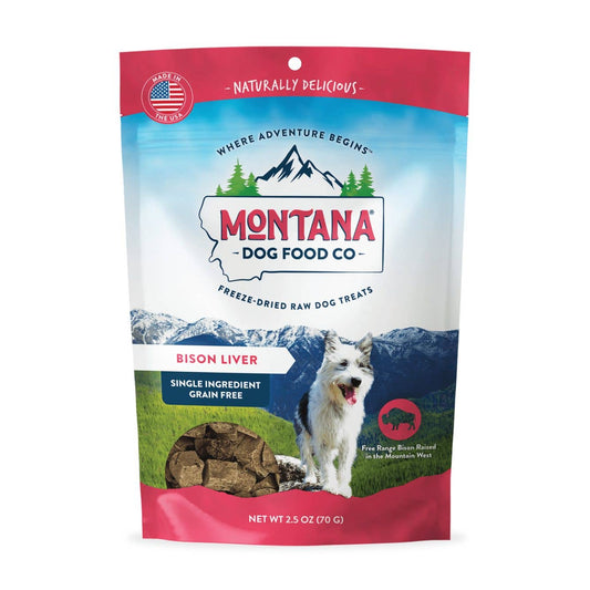 Bison Liver Freeze-dried Raw Treats for Dogs