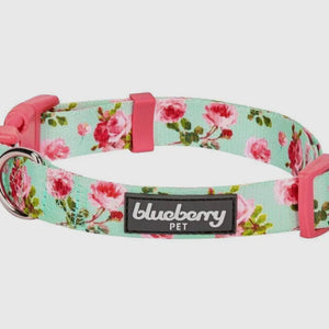 Spring Floral Pattern Light-Weighted Adjustable Dog Collar