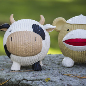 Dottie Cow Ruff-Tex® Ball Dog Toy