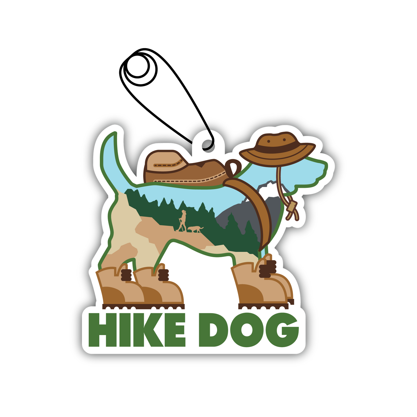 🚗🌿Air Freshener - Hike Dog