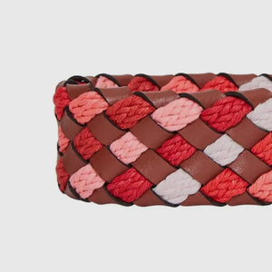 Braided Full Grain Leather Dog Collar