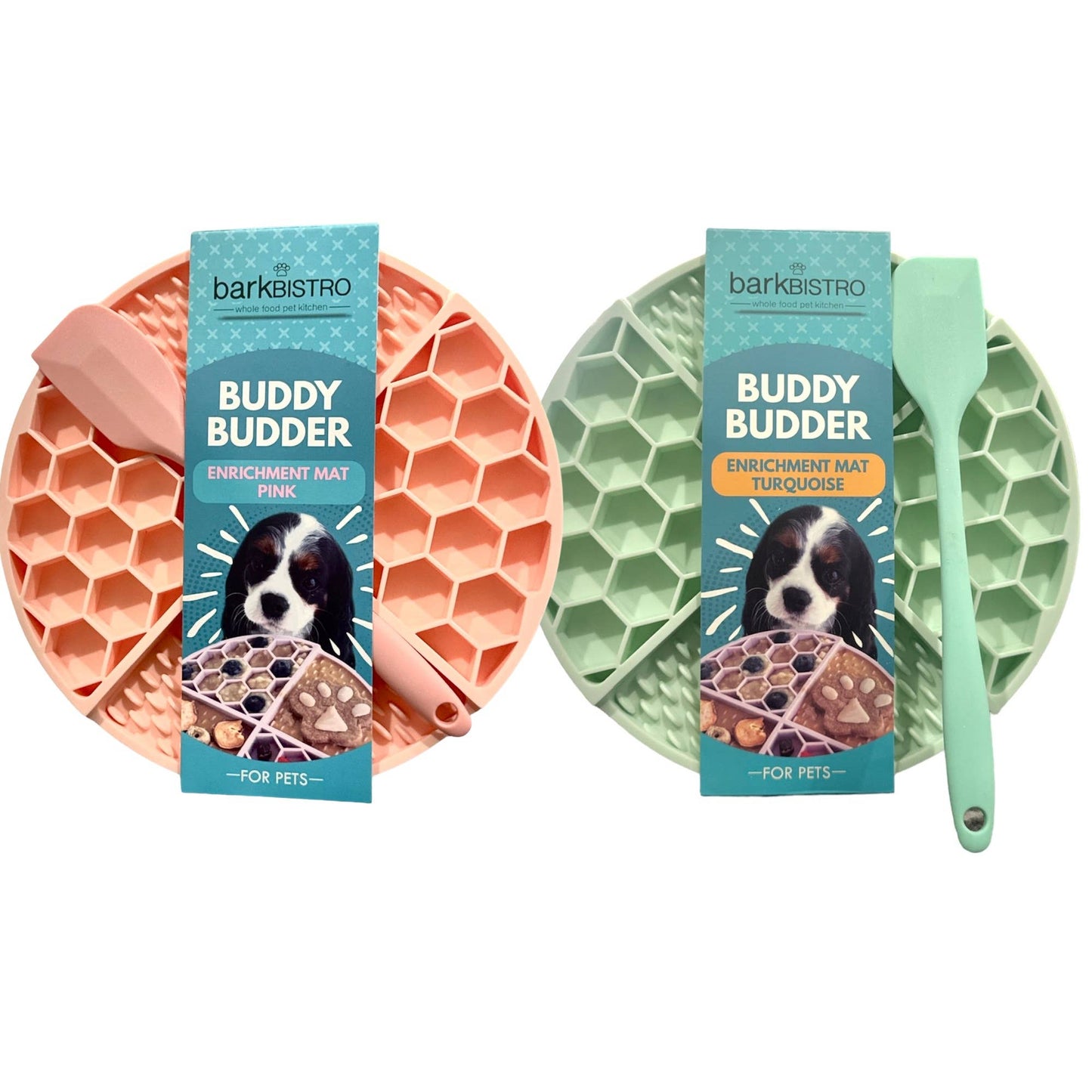 🎨Turquoise or Pink Lickmats + Spatula