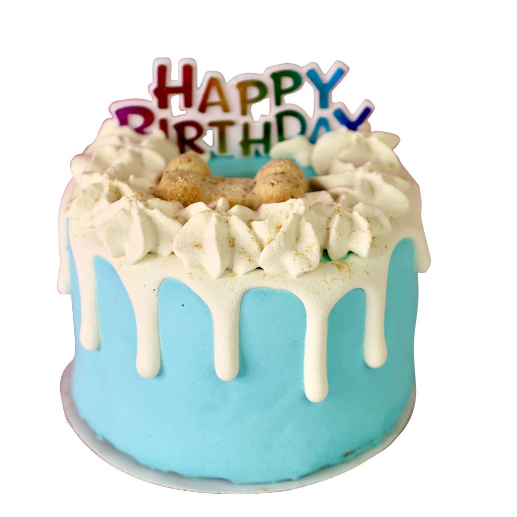 Dog Cake | Dog Birthday Cake | Birthday | Drip Cake | Blue