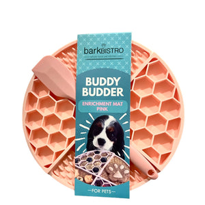 Turquoise or Pink Lickmats + Spatula