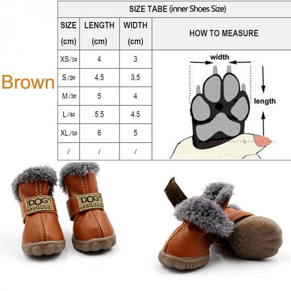 ❄️ Dog Australia Snow Boots – Winter Waterproof Dog Shoes
