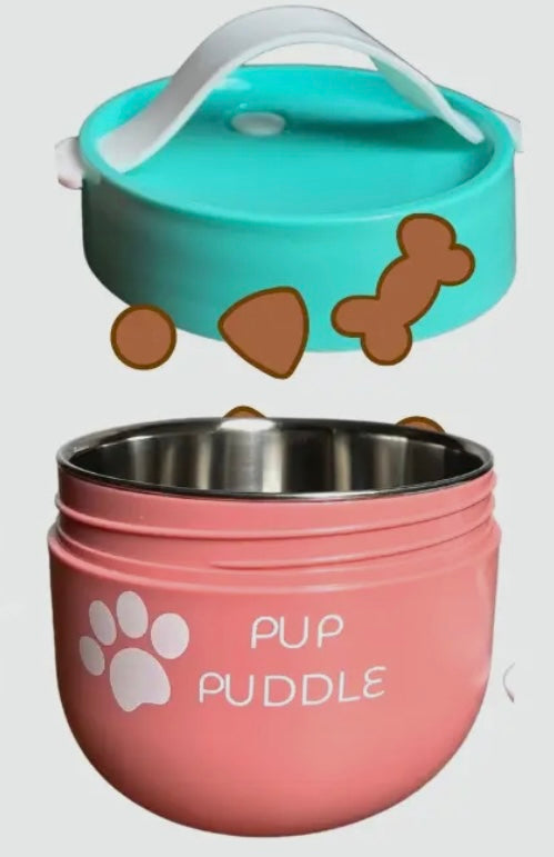 Pup Puddle - Keep Water & Food Cold/Warm - Leakproof