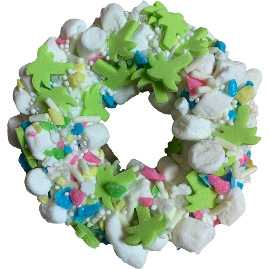 Gourmet Donut,  SPRING/SUMMER Tropical Tutti Frutti Donut Dog Treat