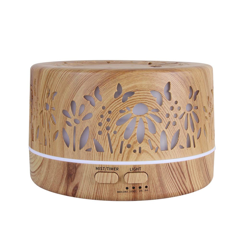 Designer 700ml Ultrasonic 5 in1 Home Diffuser, Light Flowers