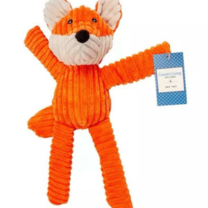 Victor The Fox - Corduroy Squeaker Plush Toy - 12