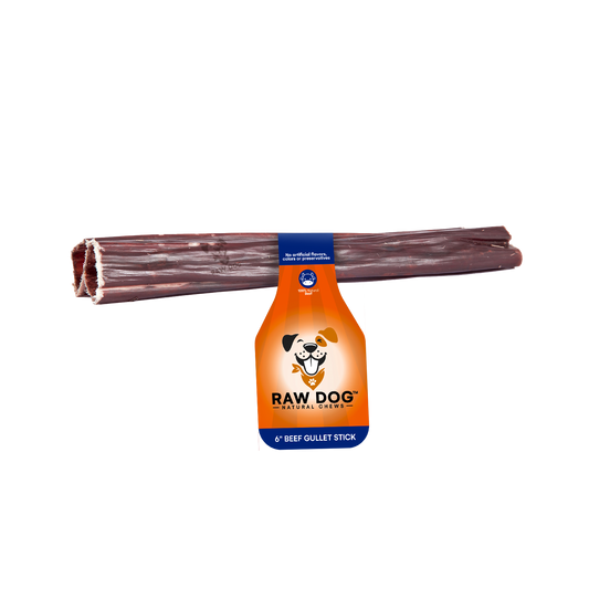 🐄🦴 6" Beef Gullet Sticks – Natural Beef Esophagus Dog Chews