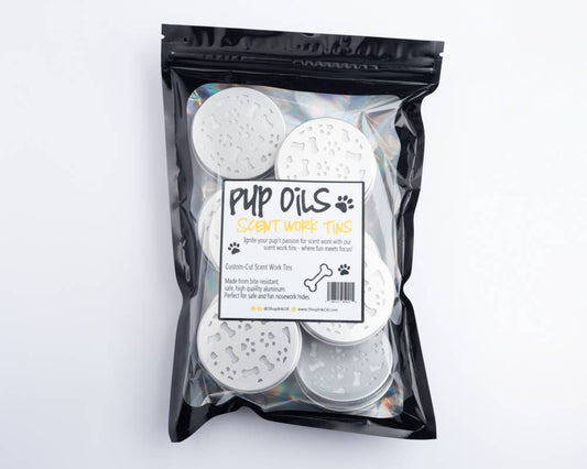 🐶👃 Dog Scent Work / Nose Training Containers – 2oz Magnetic Tins