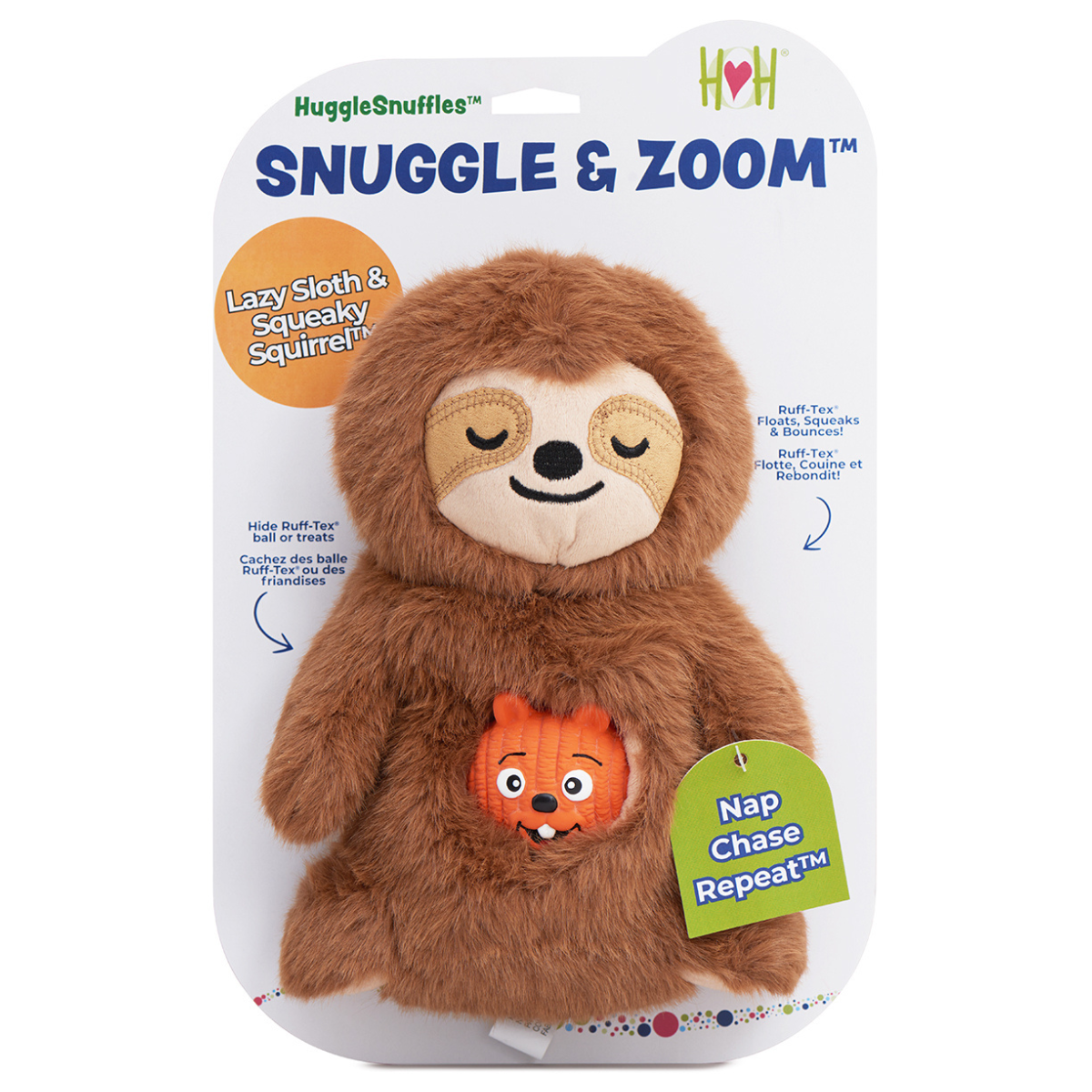 🦥🐿️ HuggleSnuffles™ Snuggles & Zoom™Enrichment Toy